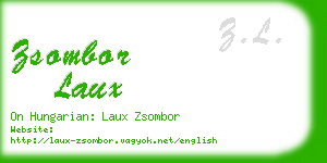 zsombor laux business card